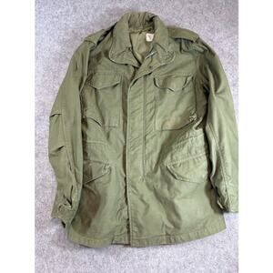Vintage US Army M-65 Field Jacket Military Mens XS Olive OG 107 Utility Combat